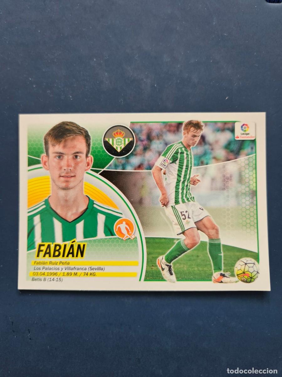 Fu&szlig;ball-Sticker: N&ordm; 13B FABIAN BETIS LOGO NUEVO LIGA ESTE 16 17 2016 2017 SIN PEGAR NUNCA PEGADO