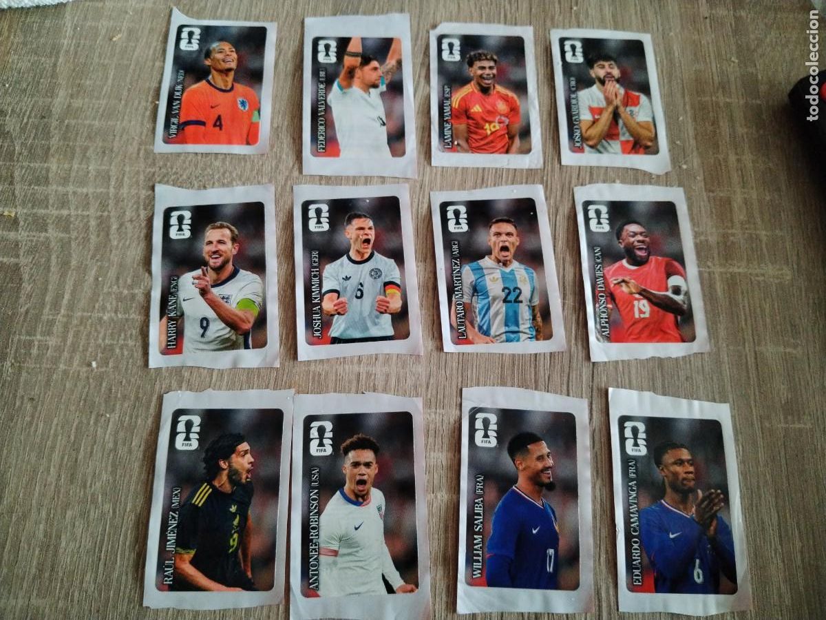 Cromos de f&uacute;tbol: Colecci&oacute;n completa- 12 CROMOS PROMOCION COCA COLA PANINI MUNDIAL WORLD CUP 2026