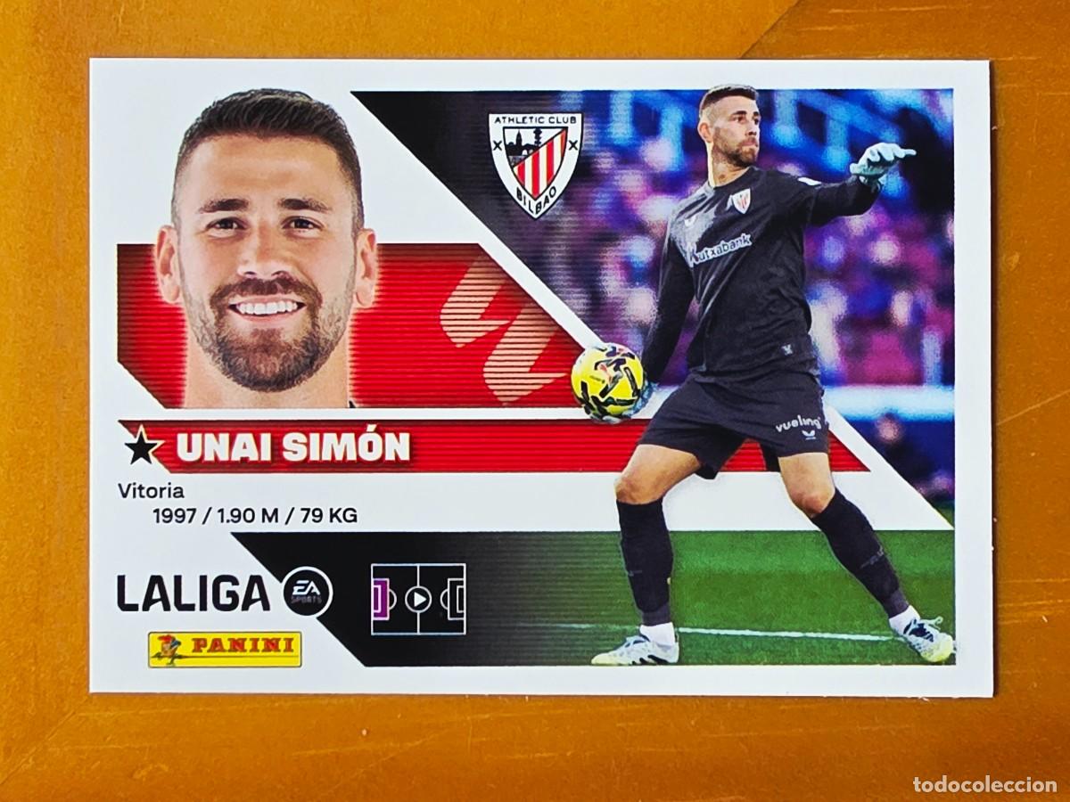 Fu&szlig;ball-Sticker: 3 Unai Sim&oacute;n, Athletic Club de Bilbao, Panini Ediciones Liga Este 2026 2027 26 27 sin pegar