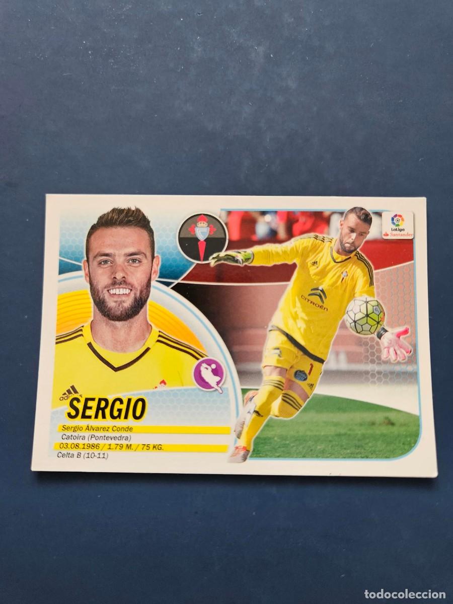 Figurine di Calcio: N&ordm; 1 SERGIO CELTA LOGO NUEVO LIGA ESTE 16 17 2016 2017 SIN PEGAR NUNCA PEGADO