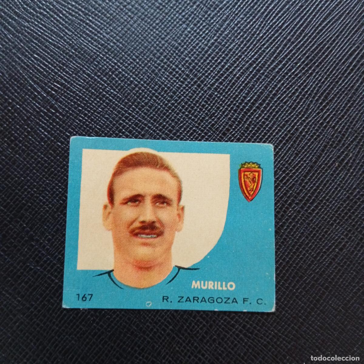 Cromos de f&uacute;tbol: 167 MURILLO ZARAGOZA BRUGUERA 1958 1959 CROMO FUTBOL 58 59 LIGA - DESPEGADO - A35 PG361