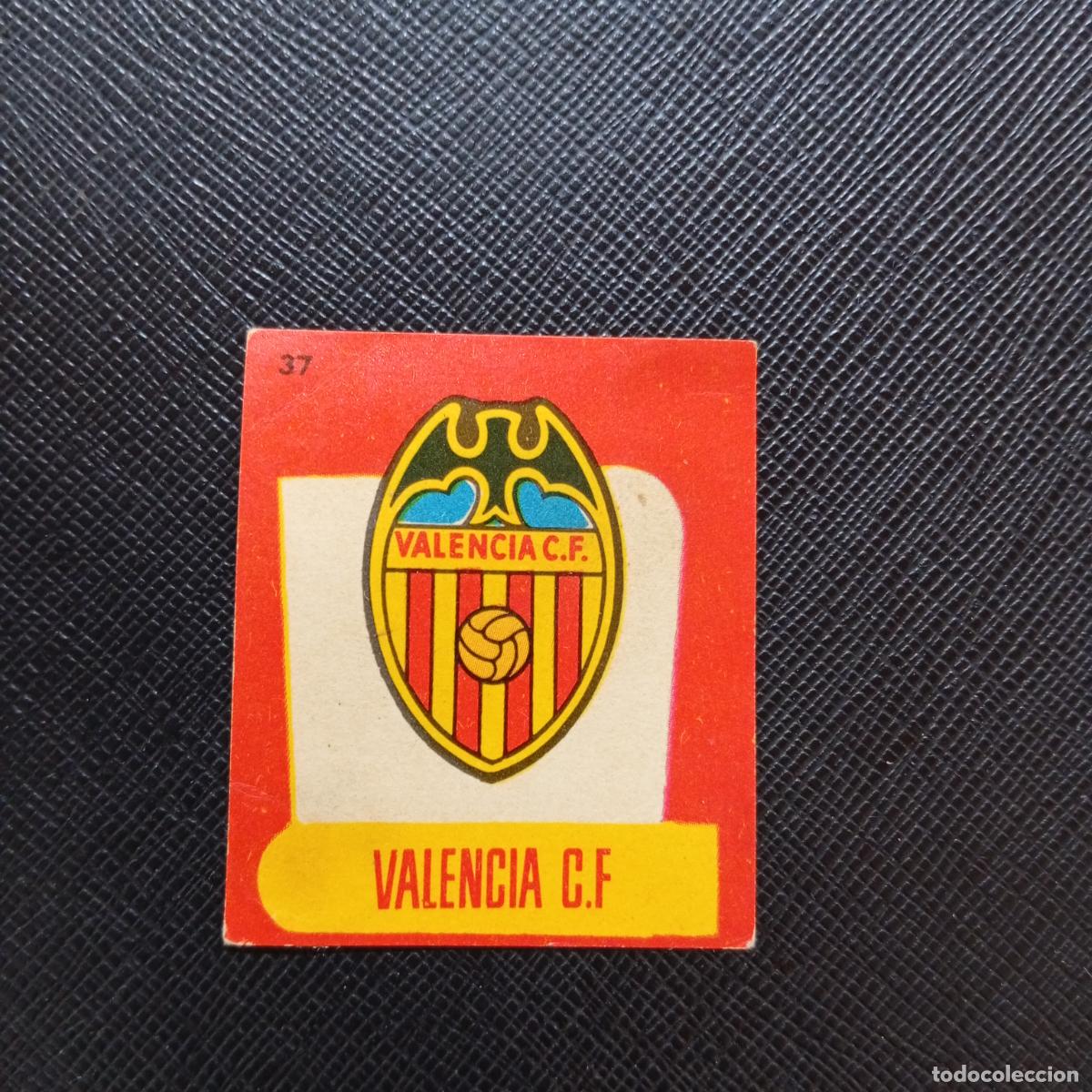 Cromos de f&uacute;tbol: 37 ESCUDO VALENCIA BRUGUERA 1958 1959 CROMO FUTBOL 58 59 LIGA - DESPEGADO - A35 PG361