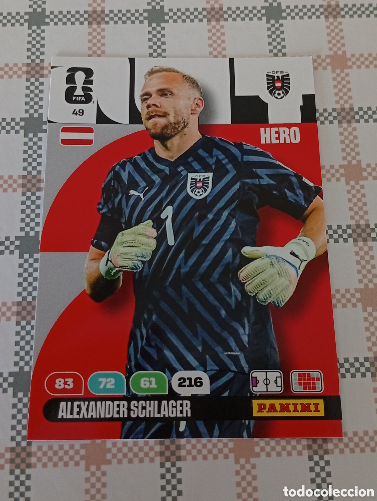 Figurine di Calcio: ALEXANDER SCHLAGER AUSTRIA N&ordm; 49 ADRENALYN XL MUNDIAL 2026 26 FIFA WORLD CUP PANINI