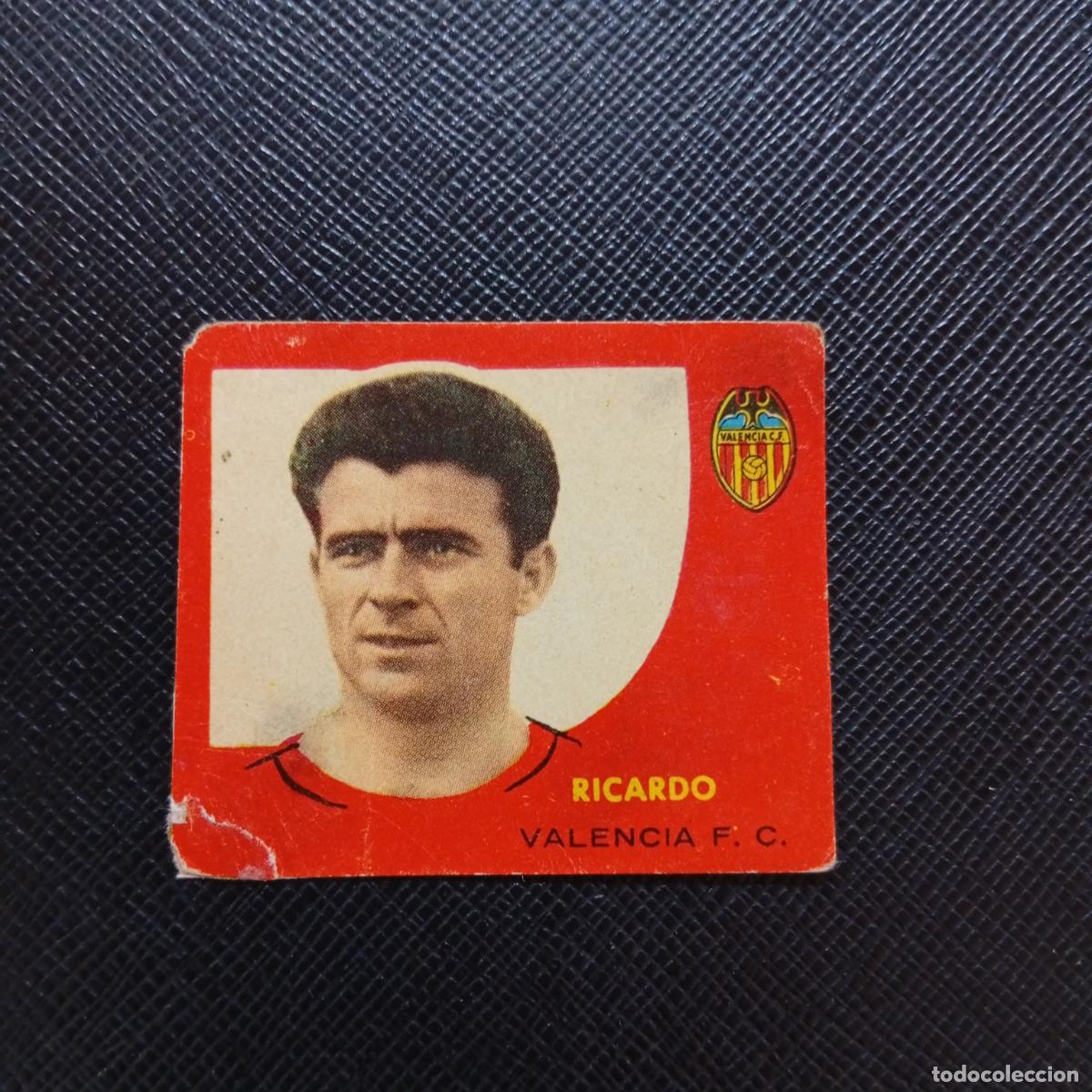 Figurine di Calcio: RICARDO VALENCIA BRUGUERA 1958 1959 CROMO FUTBOL 58 59 LIGA - DESPEGADO - A35 PG370