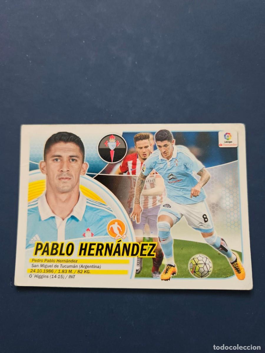 Fu&szlig;ball-Sticker: *N&ordm; 10 PABLO HERNANDEZ CELTA LOGO NUEVO LIGA ESTE 16 17 2016 2017 SIN PEGAR NUNCA PEGADO SOBADO