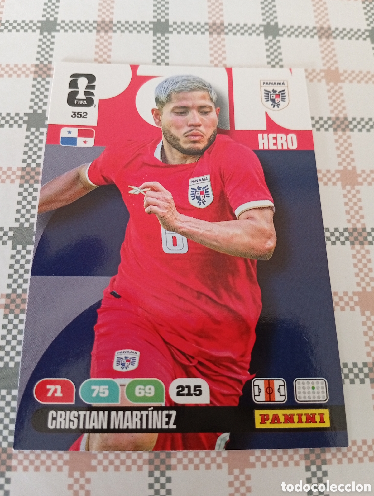 Fu&szlig;ball-Sticker: CRISTIAN MARTINEZ PANAMA N&ordm; 352 ADRENALYN XL MUNDIAL 2026 26 FIFA WORLD CUP PANINI