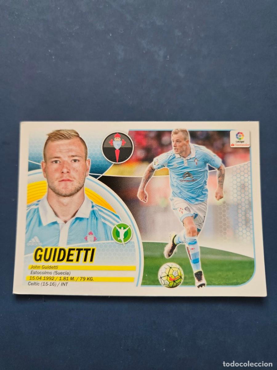 Fu&szlig;ball-Sticker: N&ordm; 14A GUIDETTI CELTA LOGO NUEVO LIGA ESTE 16 17 2016 2017 SIN PEGAR NUNCA PEGADO