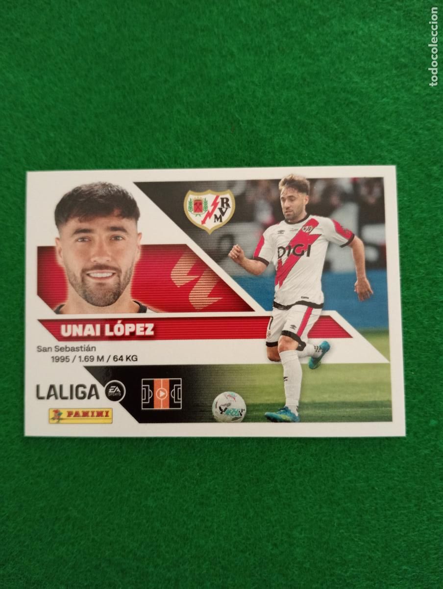 Cartes &agrave; collectionner de Football: LIGA ESTE 2026 2027 RAYO VALLECANO N&ordm; 14 UNAI L&Oacute;PEZ