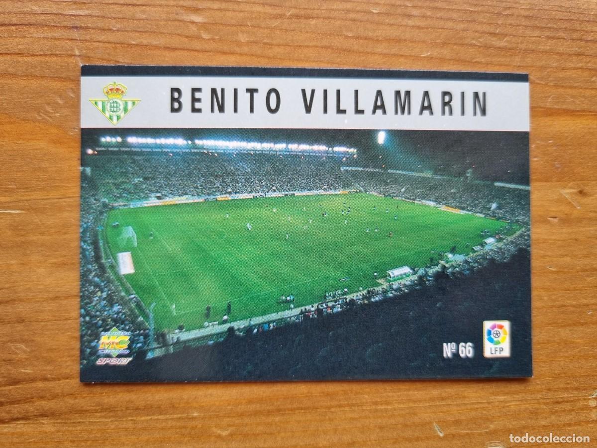 Cromos de f&uacute;tbol: 66 BENITO VILLAMAR&Iacute;N (Real Betis). Las Fichas de la Liga 1997 1998 97 98 (Mundicromo)
