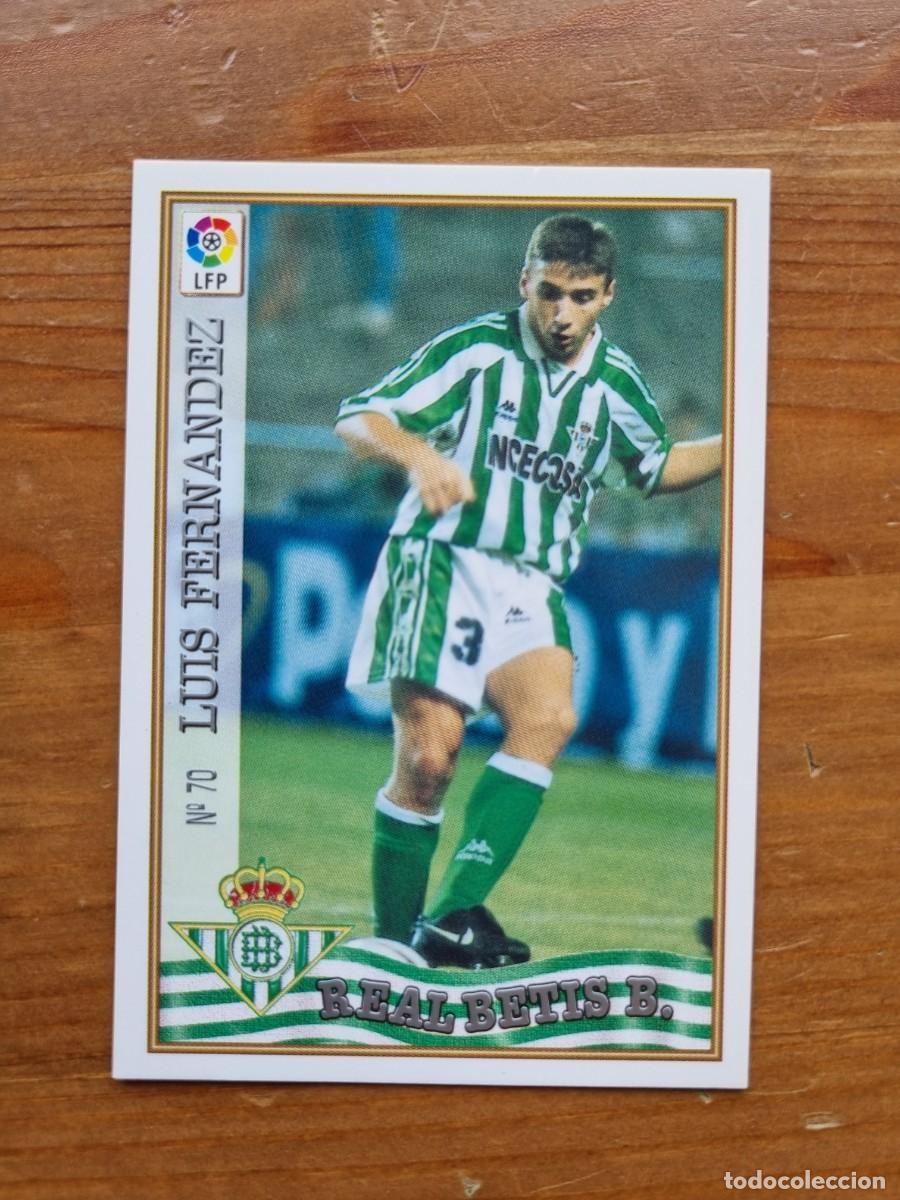 Cartes &agrave; collectionner de Football: 70 LUIS FERN&Aacute;NDEZ (Real Betis). Las Fichas de la Liga 1997 1998 97 98 (Mundicromo)