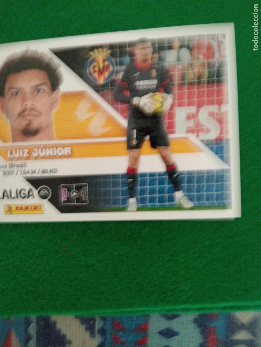 Cromos de f&uacute;tbol: LIGA ESTE 2026 2027 VILLARREAL FC N&ordm; 3 LUIZ J&Uacute;NIOR