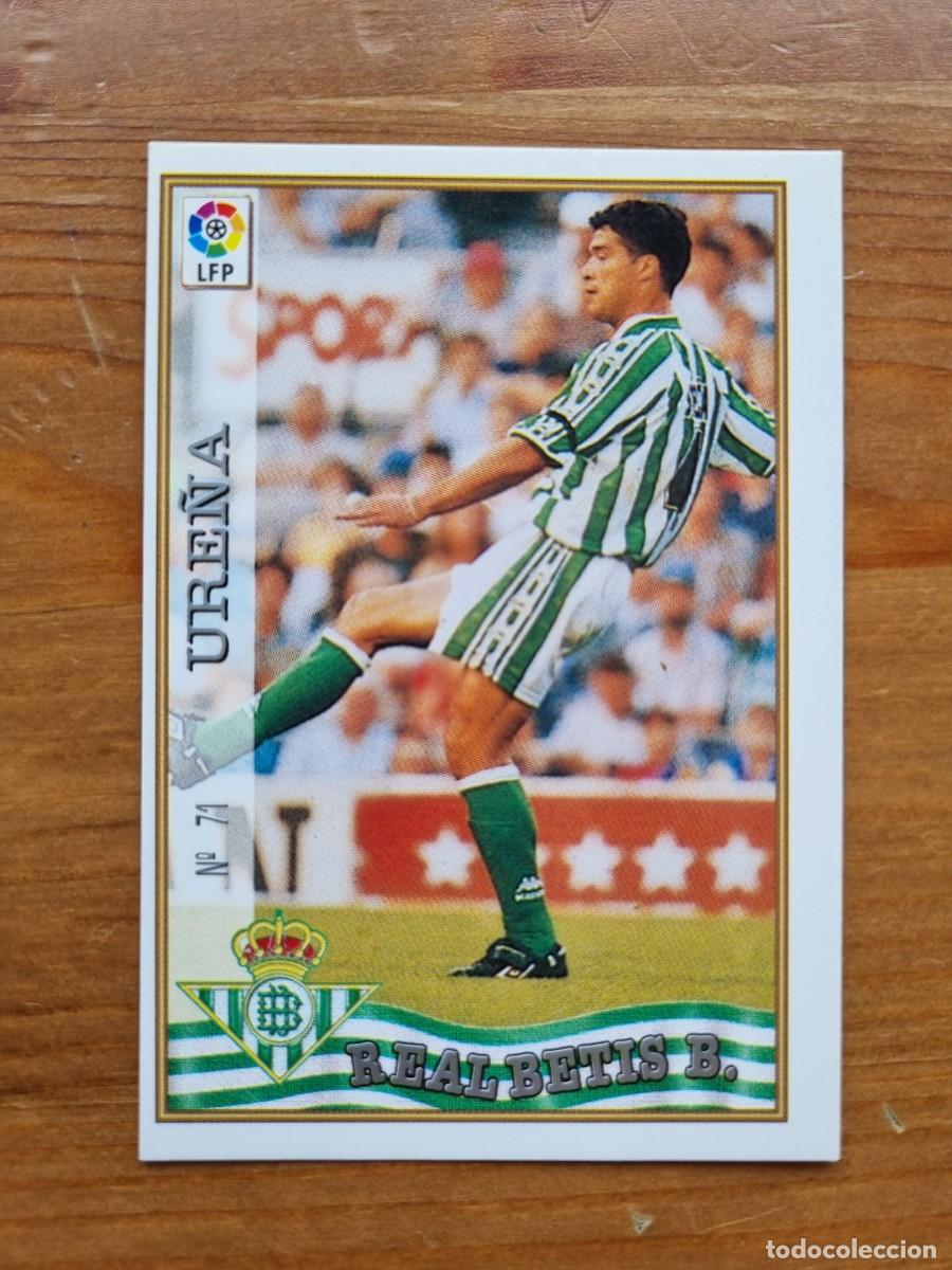 Cromos de f&uacute;tbol: 71 URE&Ntilde;A (Real Betis). Las Fichas de la Liga 1997 1998 97 98 (Mundicromo)