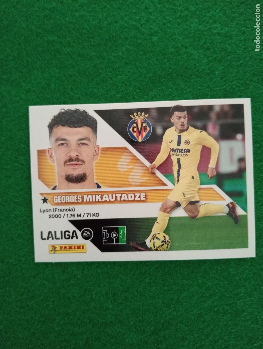 Cromos de f&uacute;tbol: LIGA ESTE 2026 2027 VILLARREAL FC N&ordm; 19 MIKAUTADZE