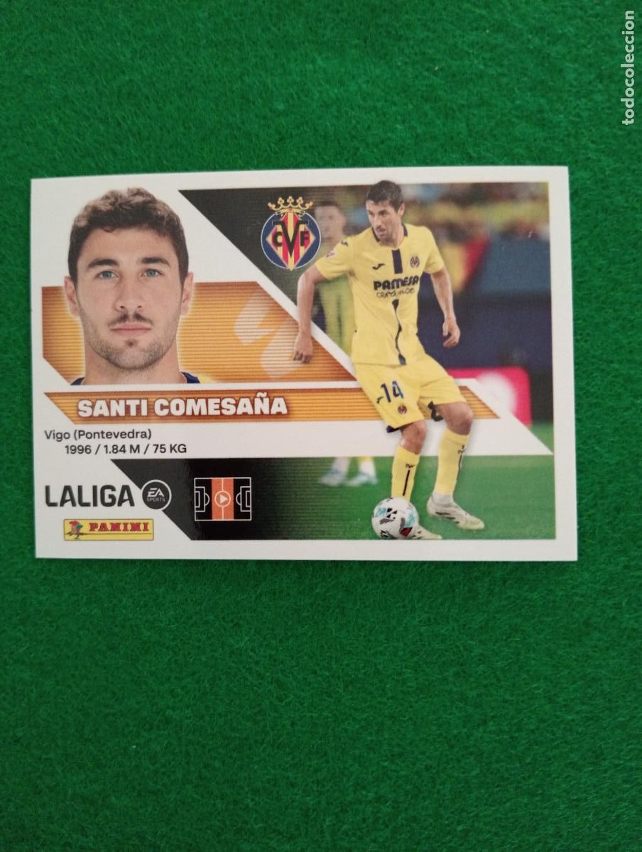Cromos de f&uacute;tbol: LIGA ESTE 2026 2027 VILLARREAL FC N&ordm; 12 SANTI COMESA&Ntilde;A