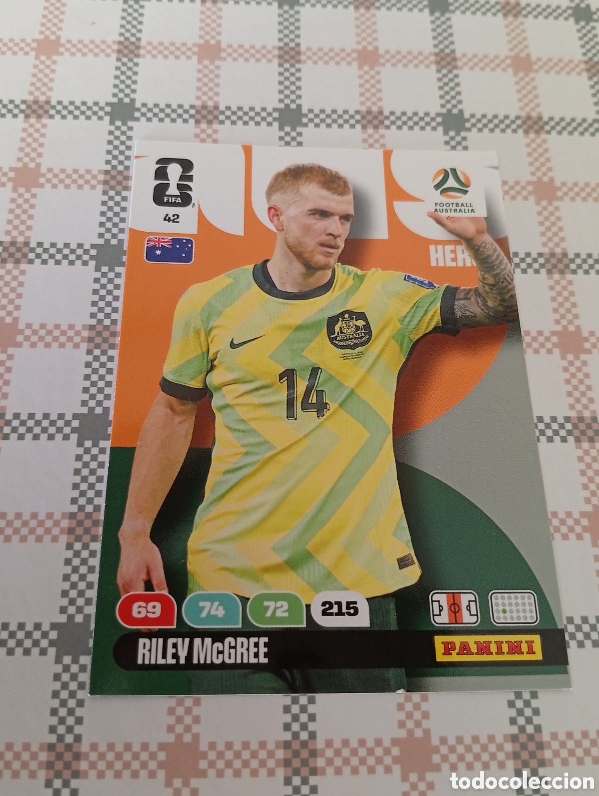 Cromos de f&uacute;tbol: 42 RILEY MCGREE AUSTRALIA ADRENALYN XL MUNDIAL 2026