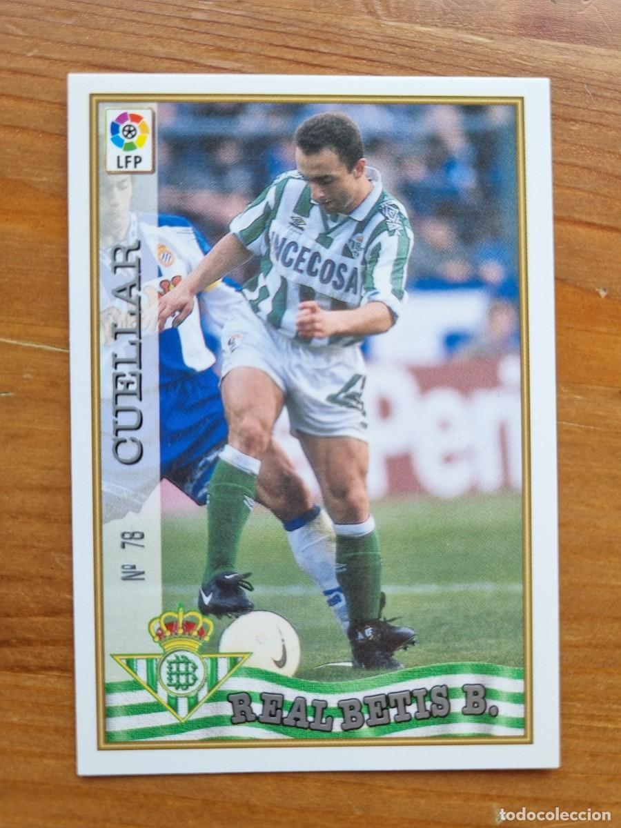 Cromos de Futebol: 78 CUELLAR (Real Betis). Las Fichas de la Liga 1997 1998 97 98 (Mundicromo)