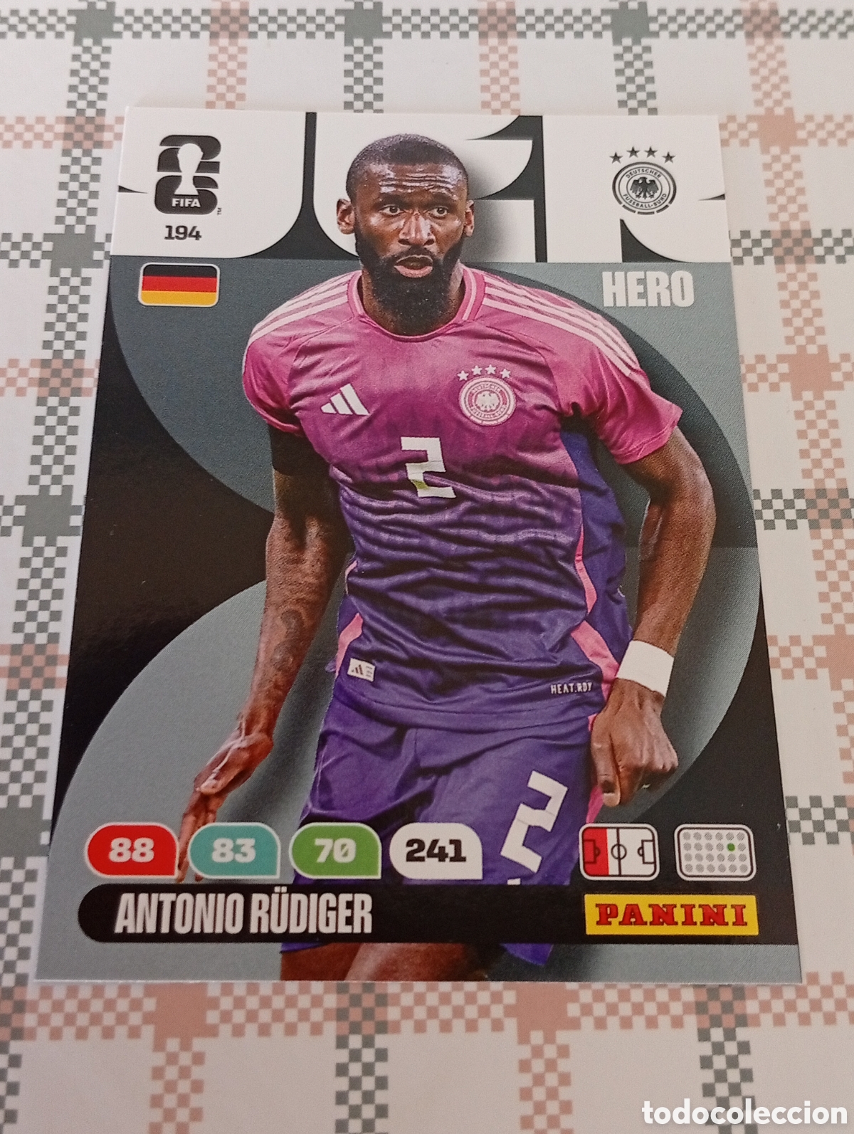 Cromos de Futebol: 194 ANTONIO RUDIGER ALEMANIA HERO PANINI ADRENALYN FIFA WORLD CUP 26 2026