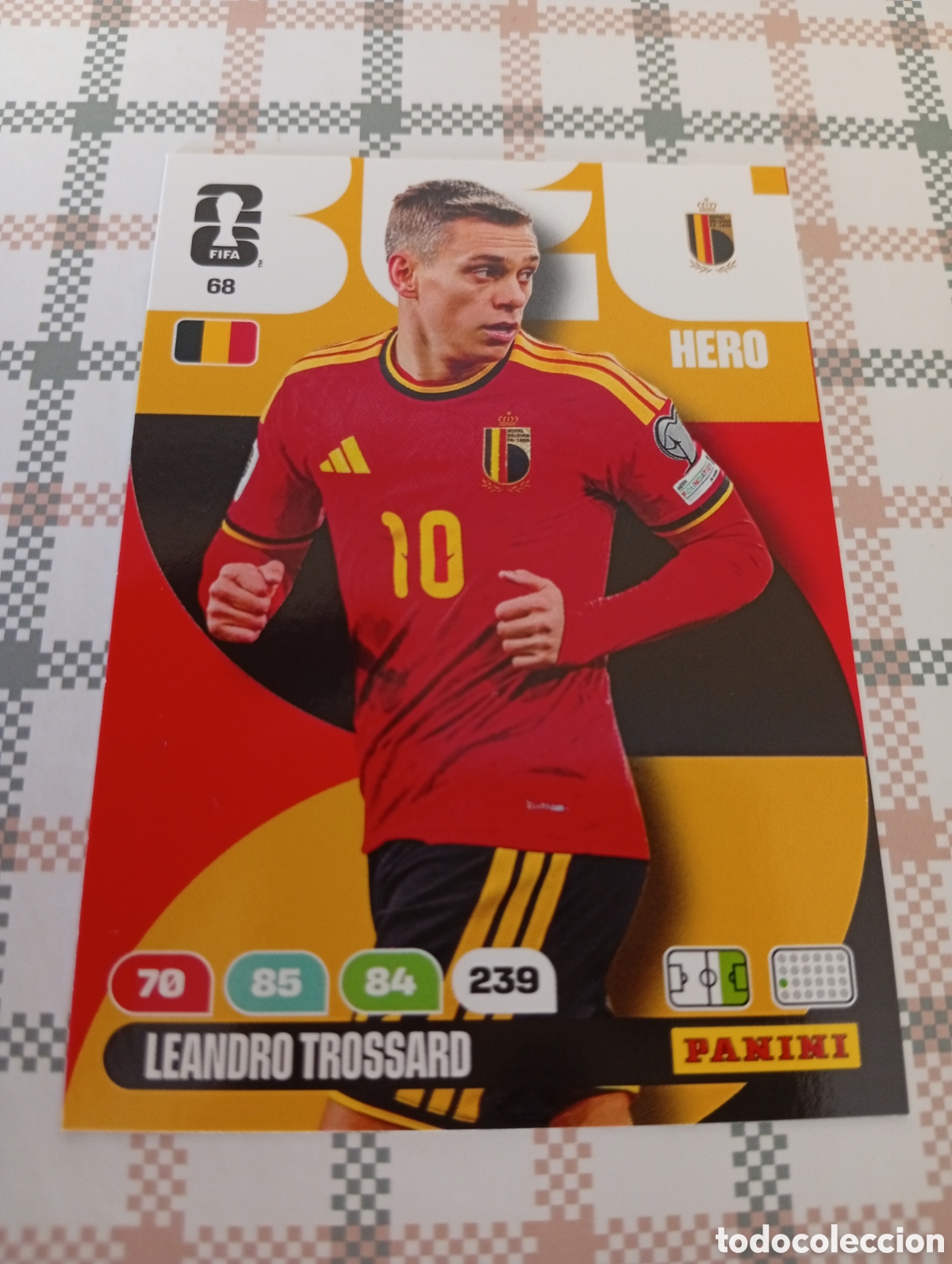 Figurine di Calcio: LEANDRO TROSSARD BELGICA N&ordm; 68 ADRENALYN XL MUNDIAL 2026 26 FIFA WORLD CUP PANINI