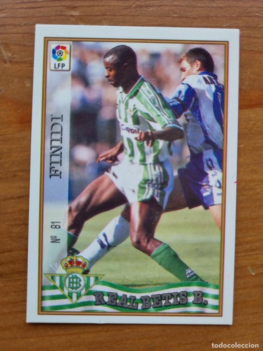 Figurine di Calcio: 81 FINIDI (Real Betis). Las Fichas de la Liga 1997 1998 97 98 (Mundicromo)