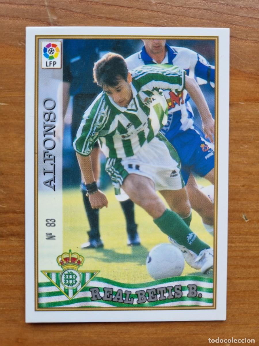 Figurine di Calcio: 83 ALFONSO (Real Betis). Las Fichas de la Liga 1997 1998 97 98 (Mundicromo)