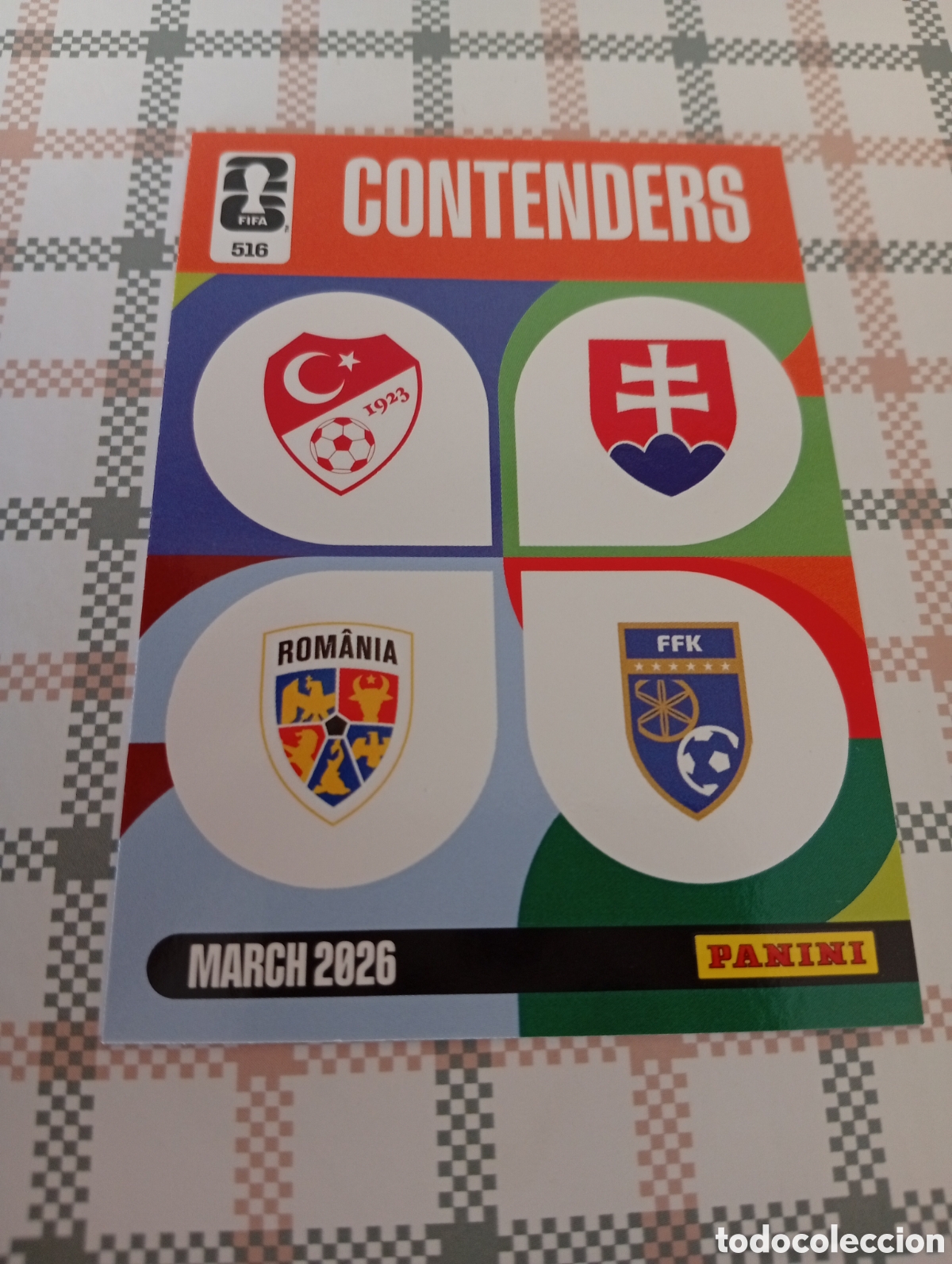 Figurine di Calcio: CONTENDERS TURQUIA RUMANIA ESLOVAQUIA KOSOVO 516 ADRENALYN PANINI MUNDIAL WORLD CUP 2026 USA CAN MEX