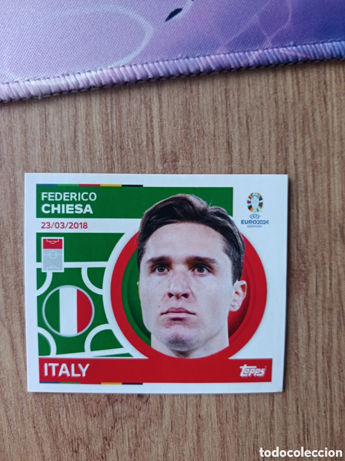 Cromos de f&uacute;tbol: 19 Chiesa Topps UEFA Euro 2024 Sticker