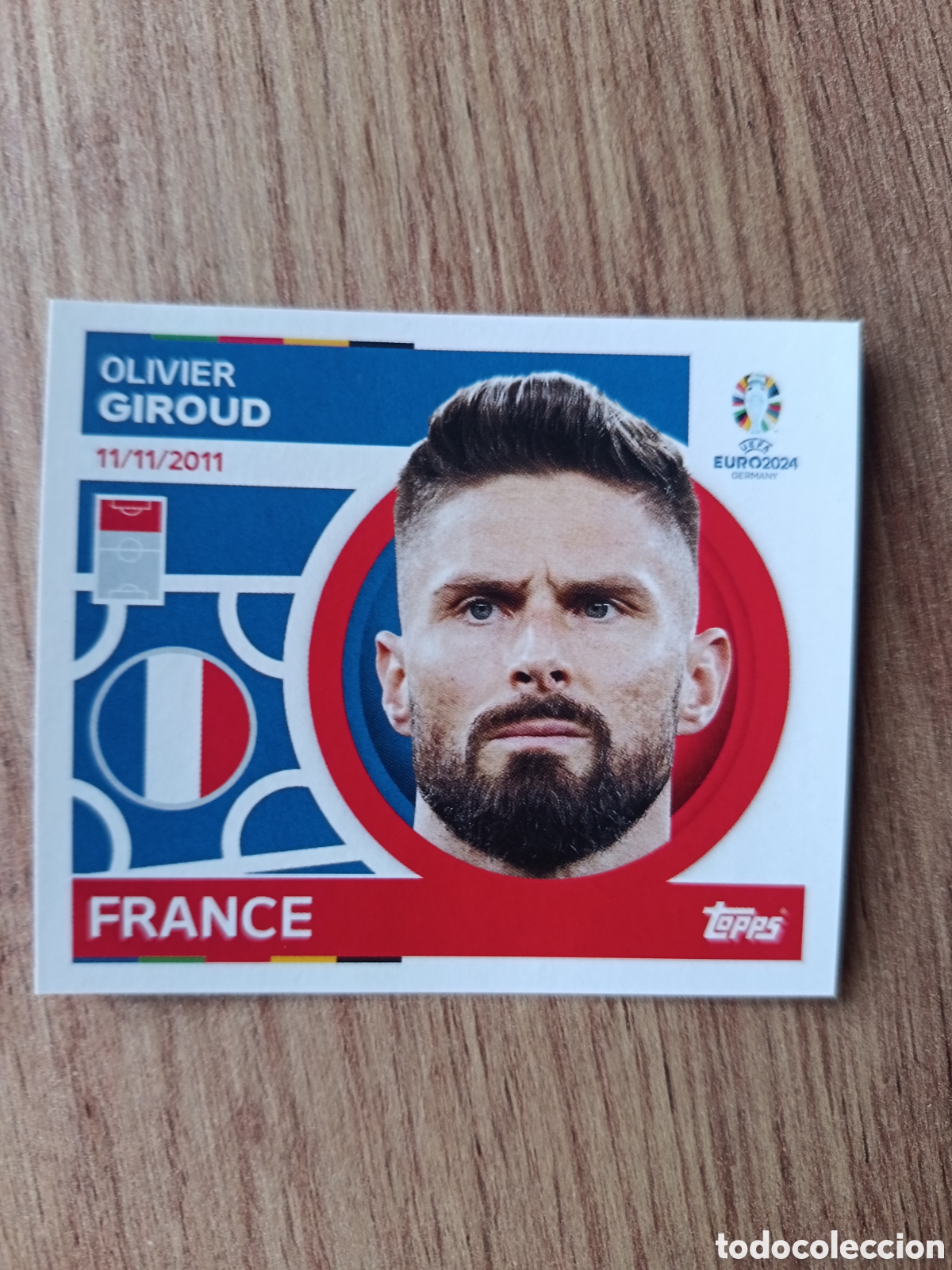 Cromos de f&uacute;tbol: 18 Francia Giroud Topps UEFA Euro 2024 Sticker