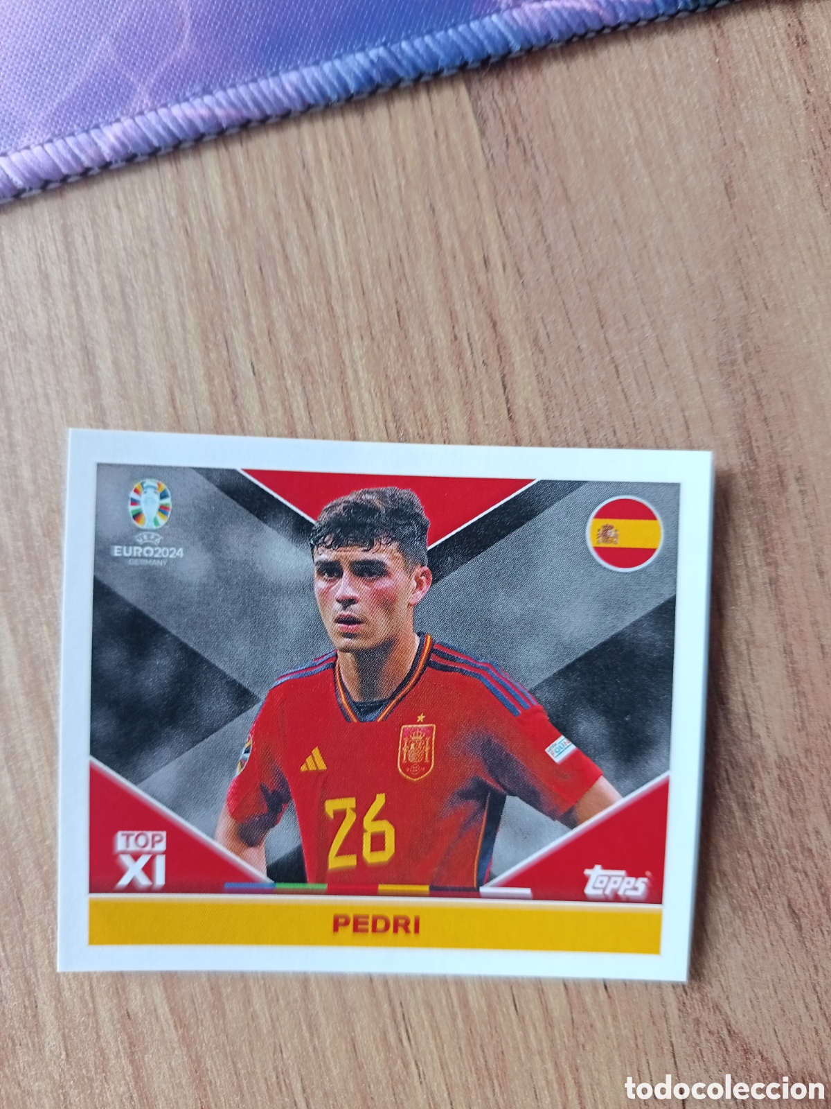 Cromos de f&uacute;tbol: Pedro Top 2 Topps UEFA Euro 2024 Sticker