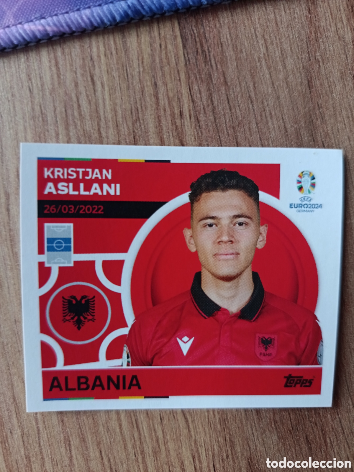 Cromos de f&uacute;tbol: 13 Asllani Topps UEFA Euro 2024 Sticker