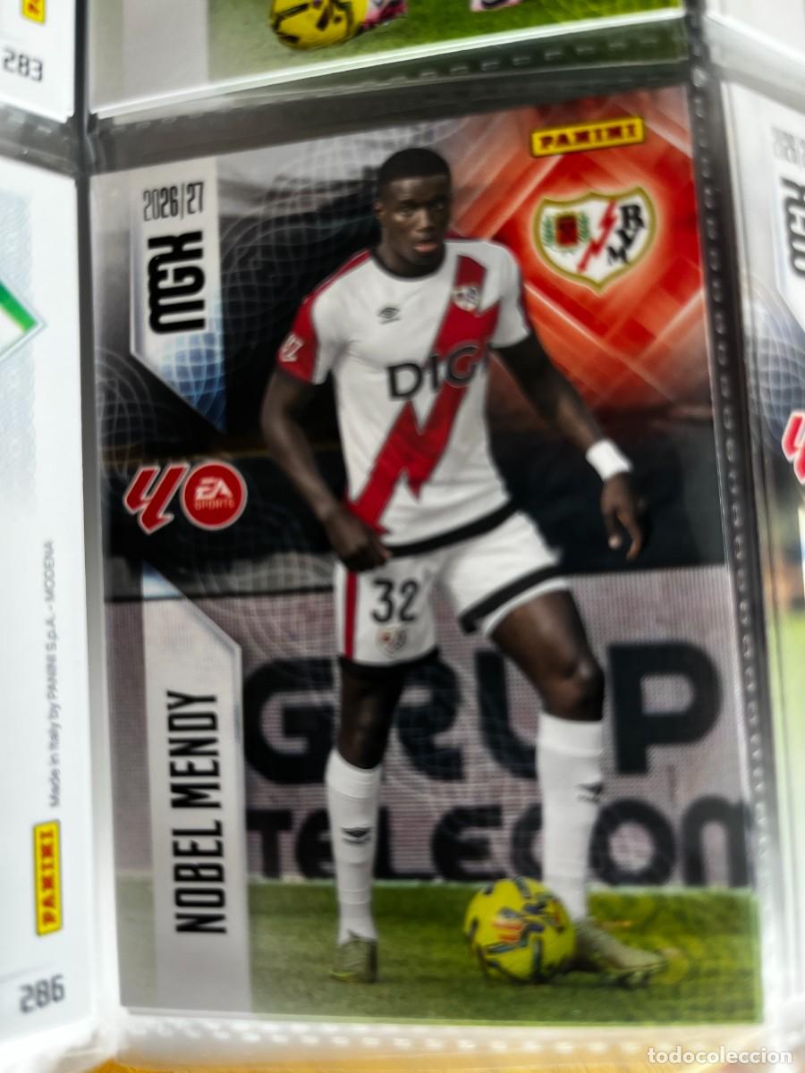Cromos de f&uacute;tbol: MEGACRACKS MGK 2026 2027 26 27 PANINI N&ordm; 295 NOBEL MENDY RAYO VALLECANO