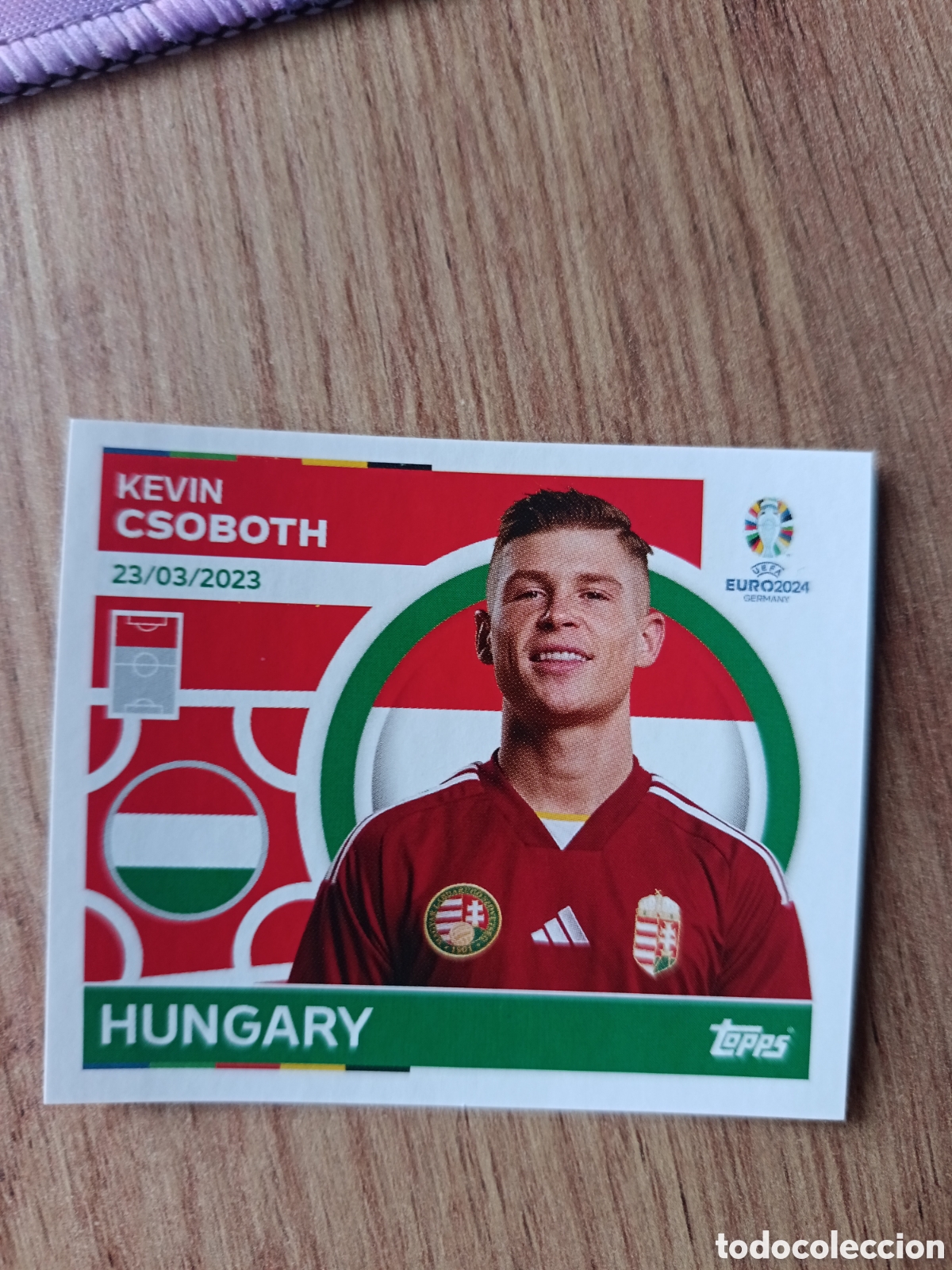 Figurine di Calcio: 19 Csoboth Topps UEFA Euro 2024 Sticker