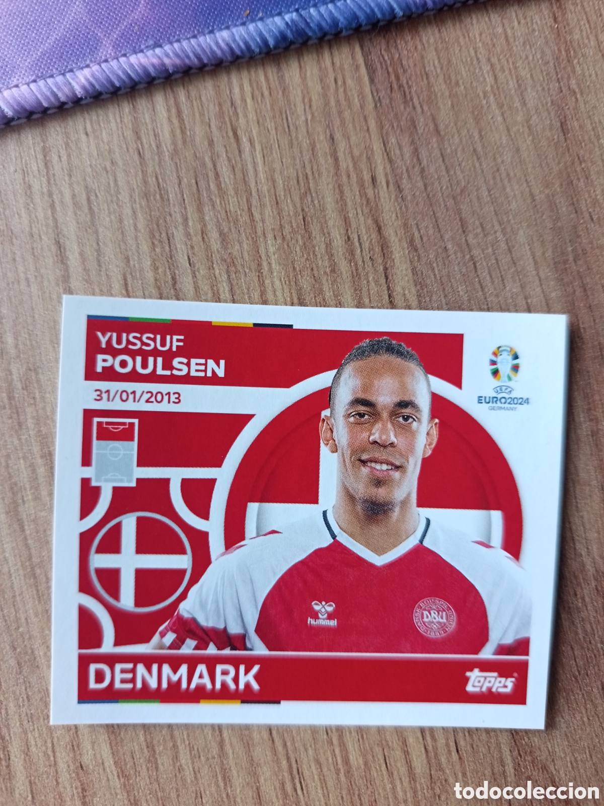 Figurine di Calcio: 20 Poulsen Topps UEFA Euro 2024 Sticker