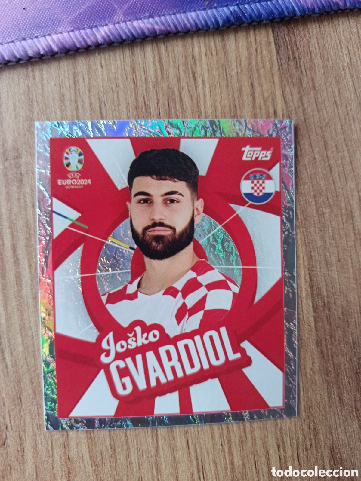 Cromos de Futebol: Ptw Cro Gvardiol Topps UEFA Euro 2024 Sticker