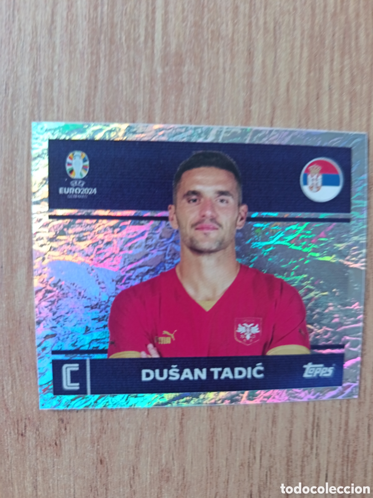 Fu&szlig;ball-Sticker: 2 SRB Topps UEFA Euro 2024 Sticker