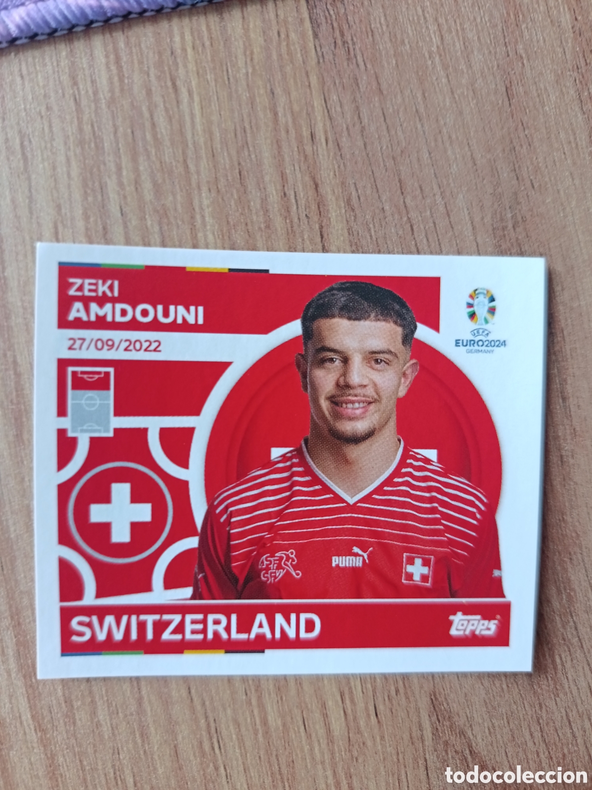 Cromos de f&uacute;tbol: 19 Amdouni Topps UEFA Euro 2024 Sticker