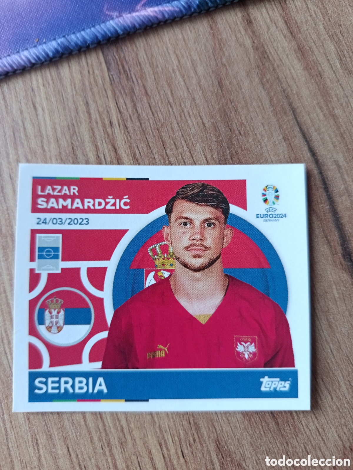 Cromos de f&uacute;tbol: 17 Samardzic Topps UEFA Euro 2024 Sticker