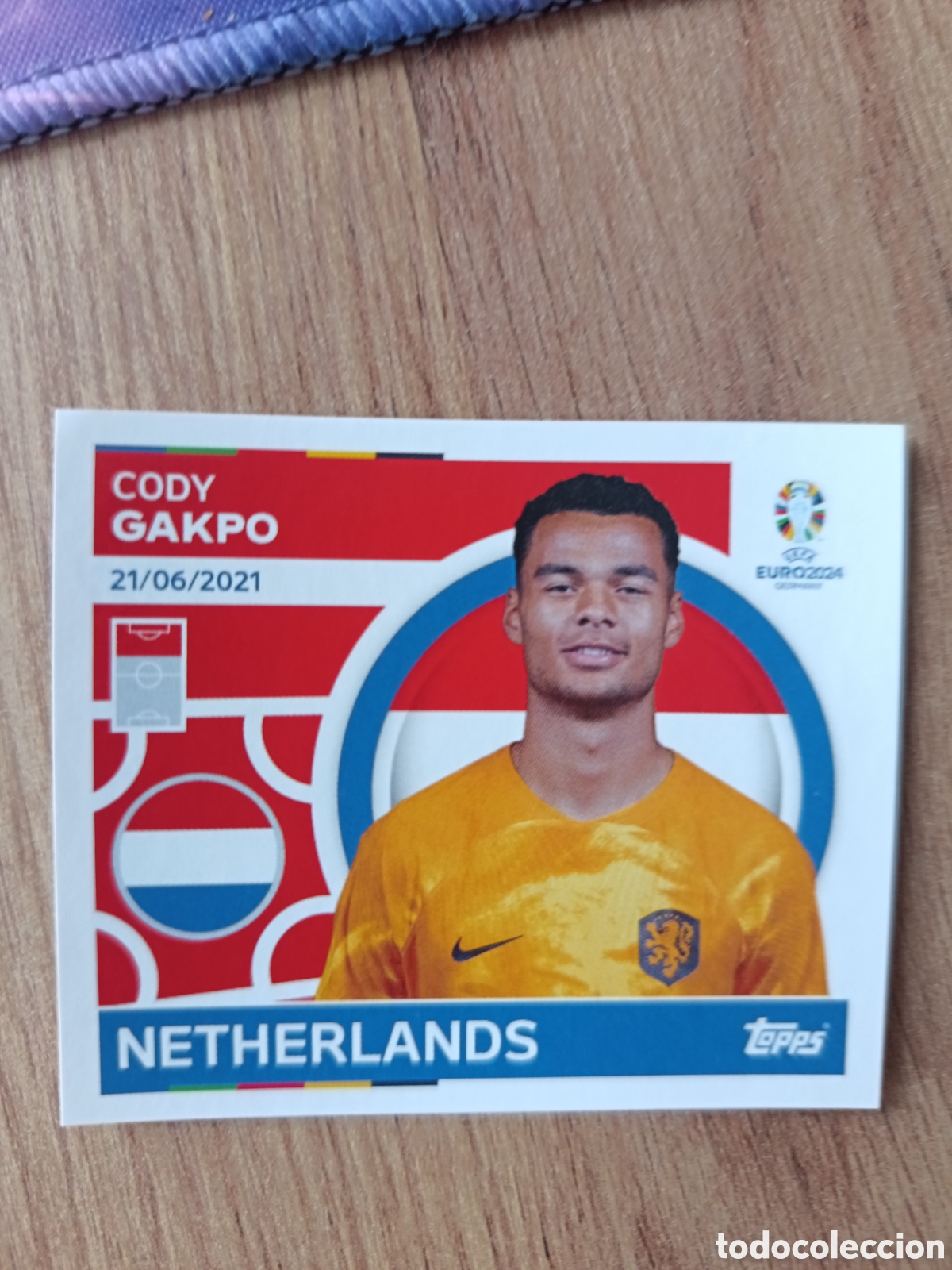 Cromos de f&uacute;tbol: 18 Gakpo Topps UEFA Euro 2024 Sticker