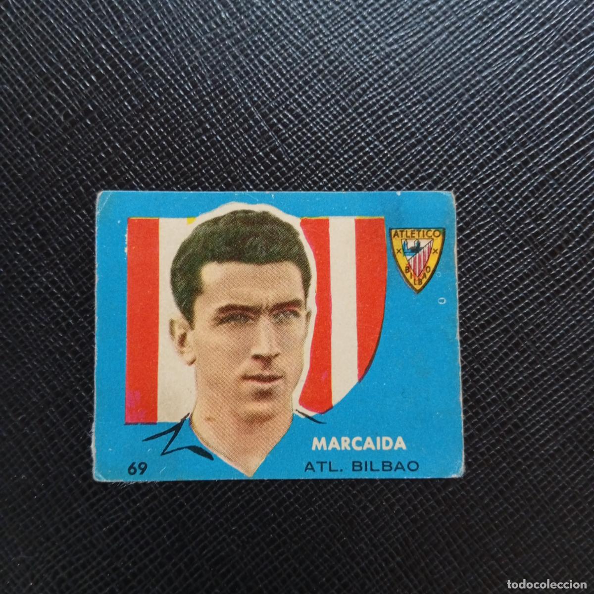 Cromos de f&uacute;tbol: 69 MARCAIDA BILBAO BRUGUERA 1958 1959 CROMO FUTBOL 58 59 LIGA - DESPEGADO - A35 PG379