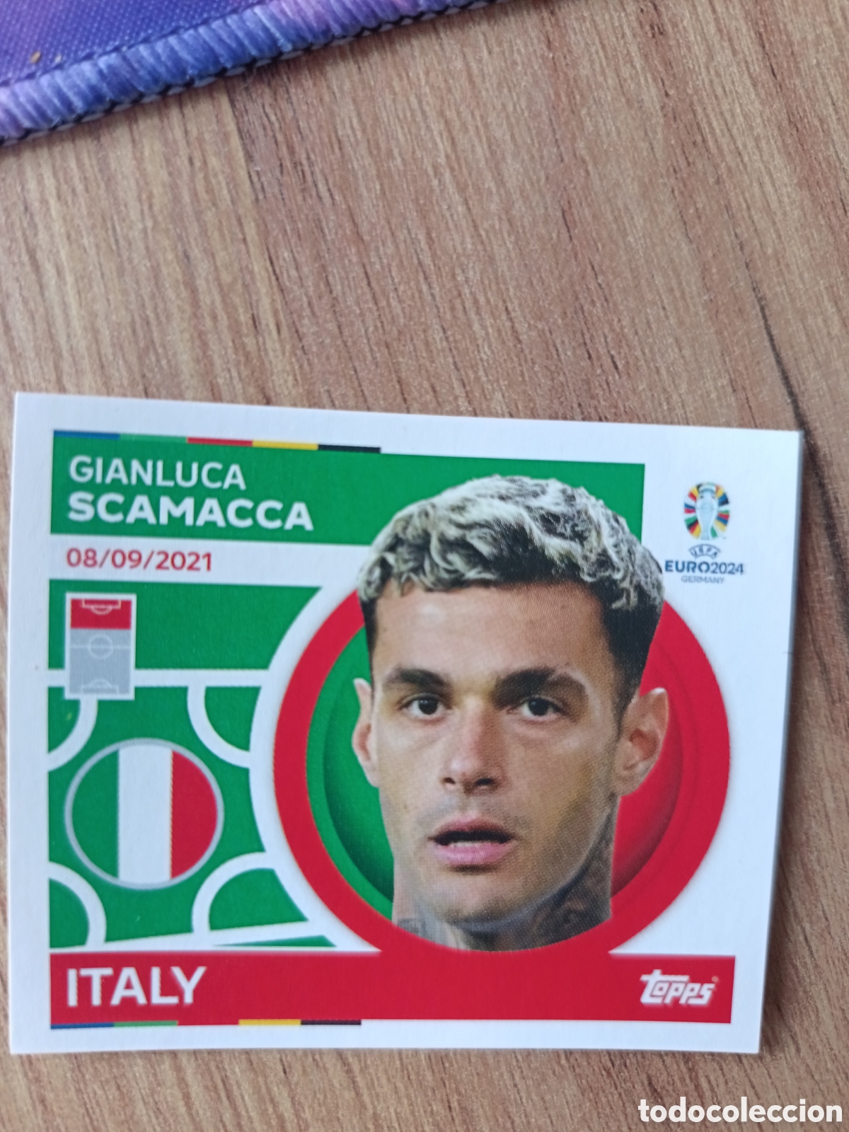 Cromos de f&uacute;tbol: 18 Scamacca Topps UEFA Euro 2024 Sticker