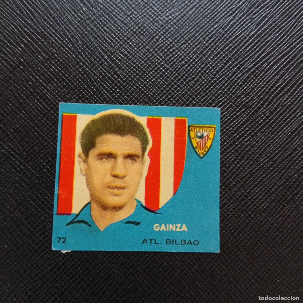Cromos de f&uacute;tbol: 72 GAINZA BILBAO BRUGUERA 1958 1959 CROMO FUTBOL 58 59 LIGA - DESPEGADO - A35 PG379