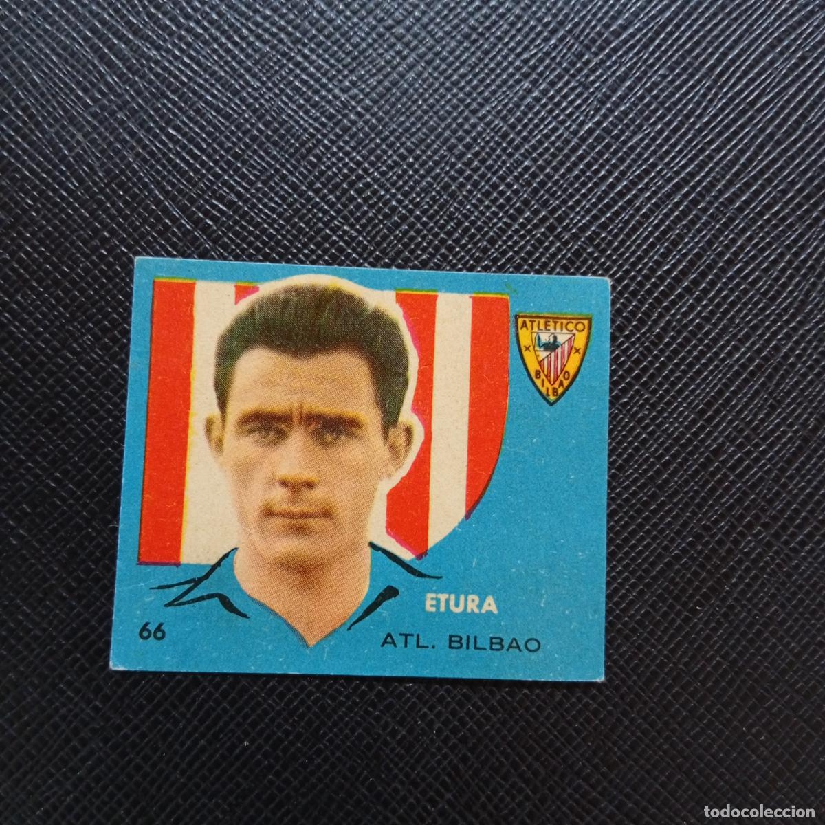 Cromos de f&uacute;tbol: 66 ETURA BILBAO BRUGUERA 1958 1959 CROMO FUTBOL 58 59 LIGA - DESPEGADO - A35 PG379