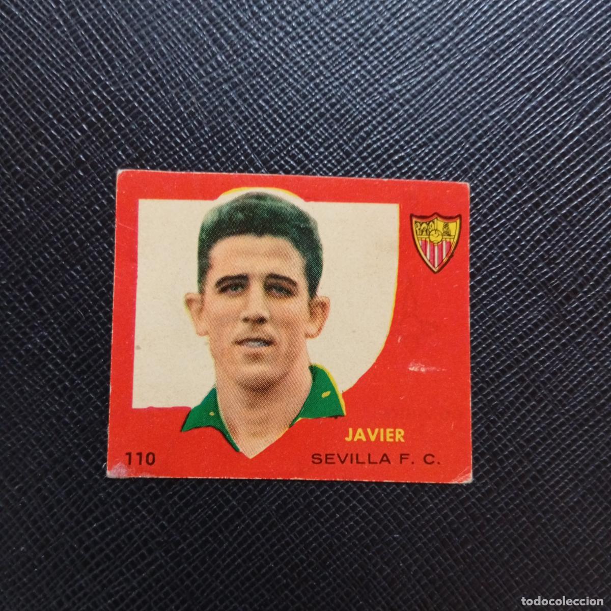 Cromos de f&uacute;tbol: 110 JAVIER SEVILLA BRUGUERA 1958 1959 CROMO FUTBOL 58 59 LIGA - DESPEGADO - A35 PG379