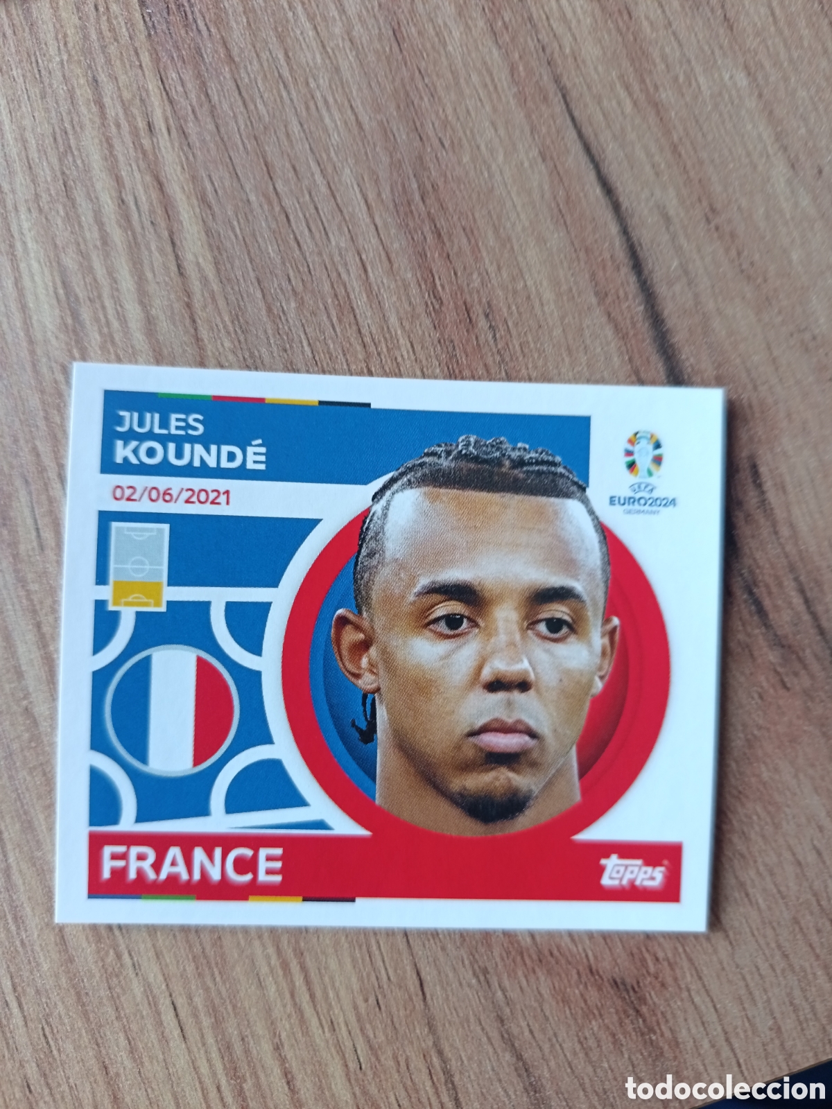 Cromos de f&uacute;tbol: 6 Kounde Topps UEFA Euro 2024 Sticker