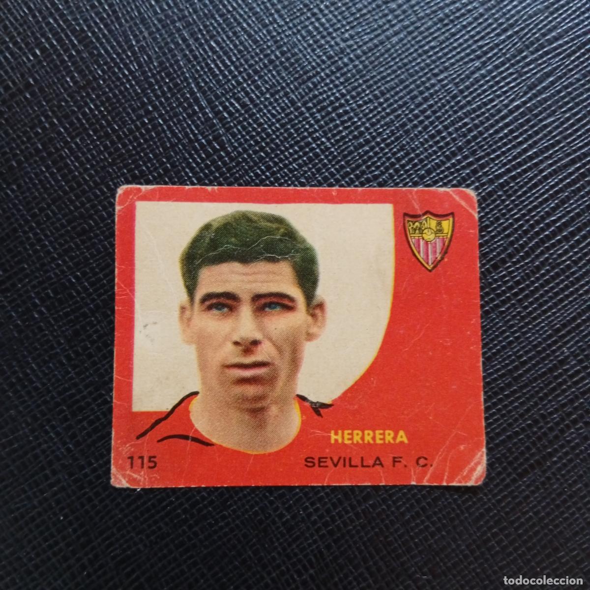 Cromos de f&uacute;tbol: 115 HERRERA SEVILLA BRUGUERA 1958 1959 CROMO FUTBOL 58 59 LIGA - DESPEGADO - A35 PG388