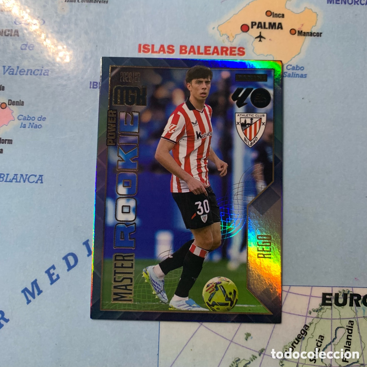 Cromos de f&uacute;tbol: Rego serie master Rookie power n&uacute;mero 418P Del Athletic de Bilbao megacracks 26-27 2026-2027