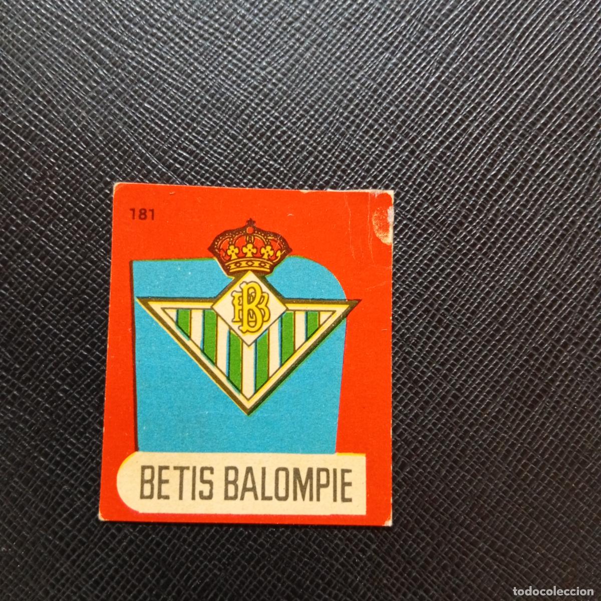 Cromos de f&uacute;tbol: 181 ESCUDO REAL BETIS BRUGUERA 1958 1959 CROMO FUTBOL 58 59 LIGA - DESPEGADO - A35 PG415