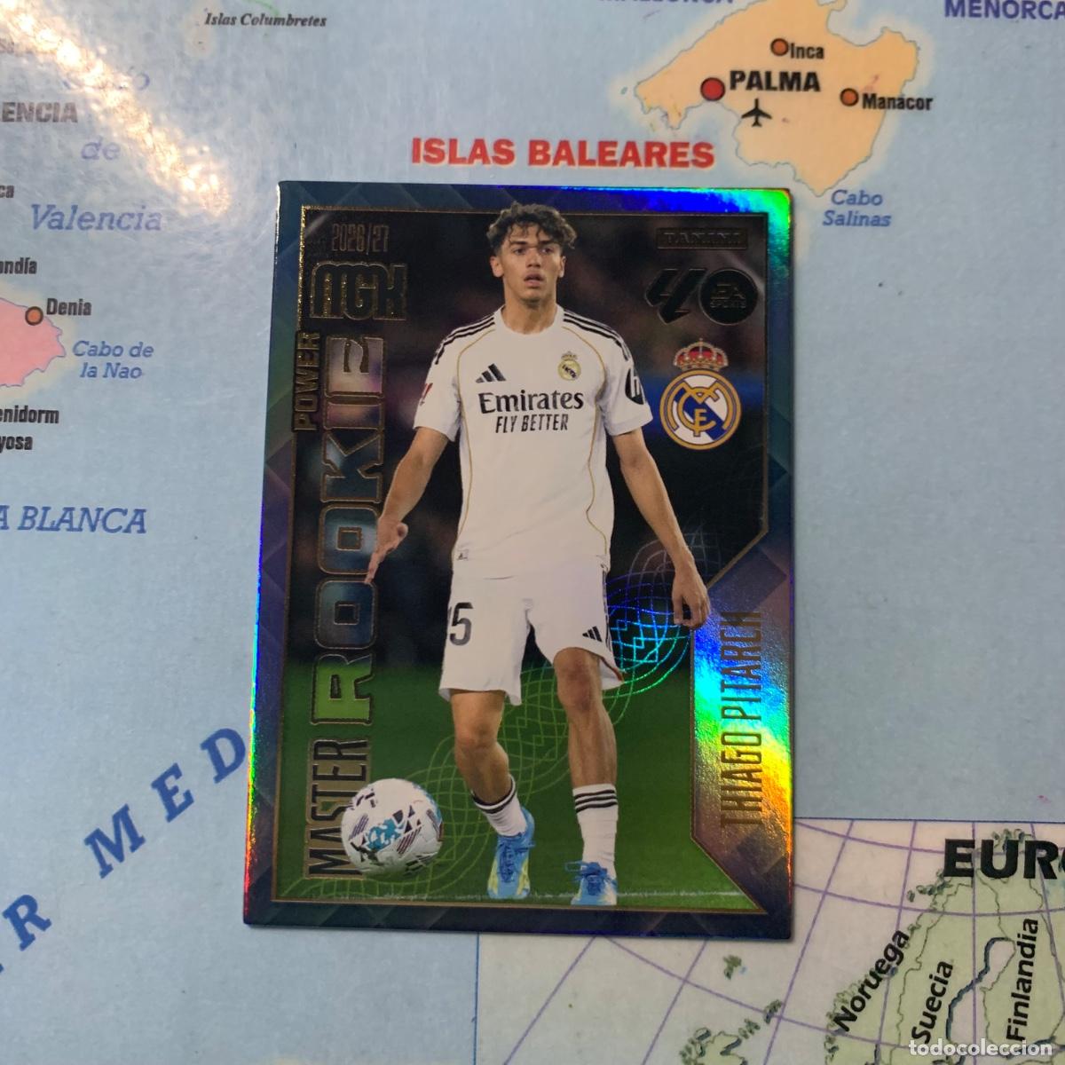 Cromos de f&uacute;tbol: Thiago Pitach serie master Rookie power n&uacute;mero 419P Del Real Madrid megacracks 26-27 2026-2027