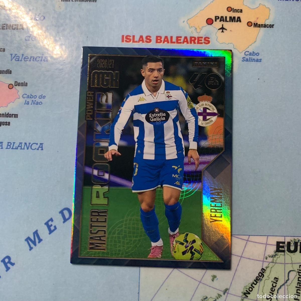 Cromos de f&uacute;tbol: Yeramay serie master Rookie n&uacute;mero 423 Del Deportivo de La Coru&ntilde;a megacracks 26-27 2026-2027