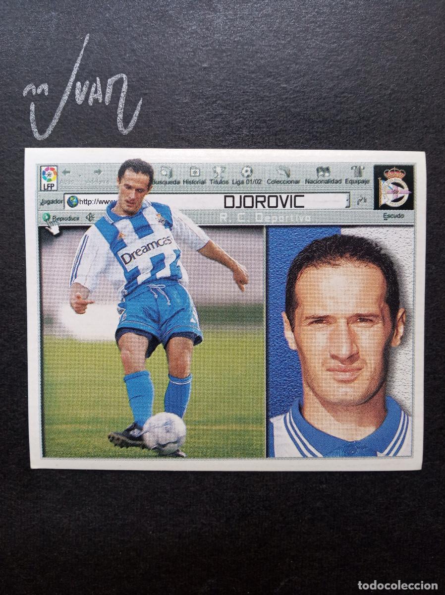 Cromos de f&uacute;tbol: FICHAJE N&ordm; 2 DJOROVIC DEPORTIVO CORU&Ntilde;A ⚽ COLECCIONES ESTE &reg; 2001 2002 LIGA 01 02 SIN PEGAR NUNCA