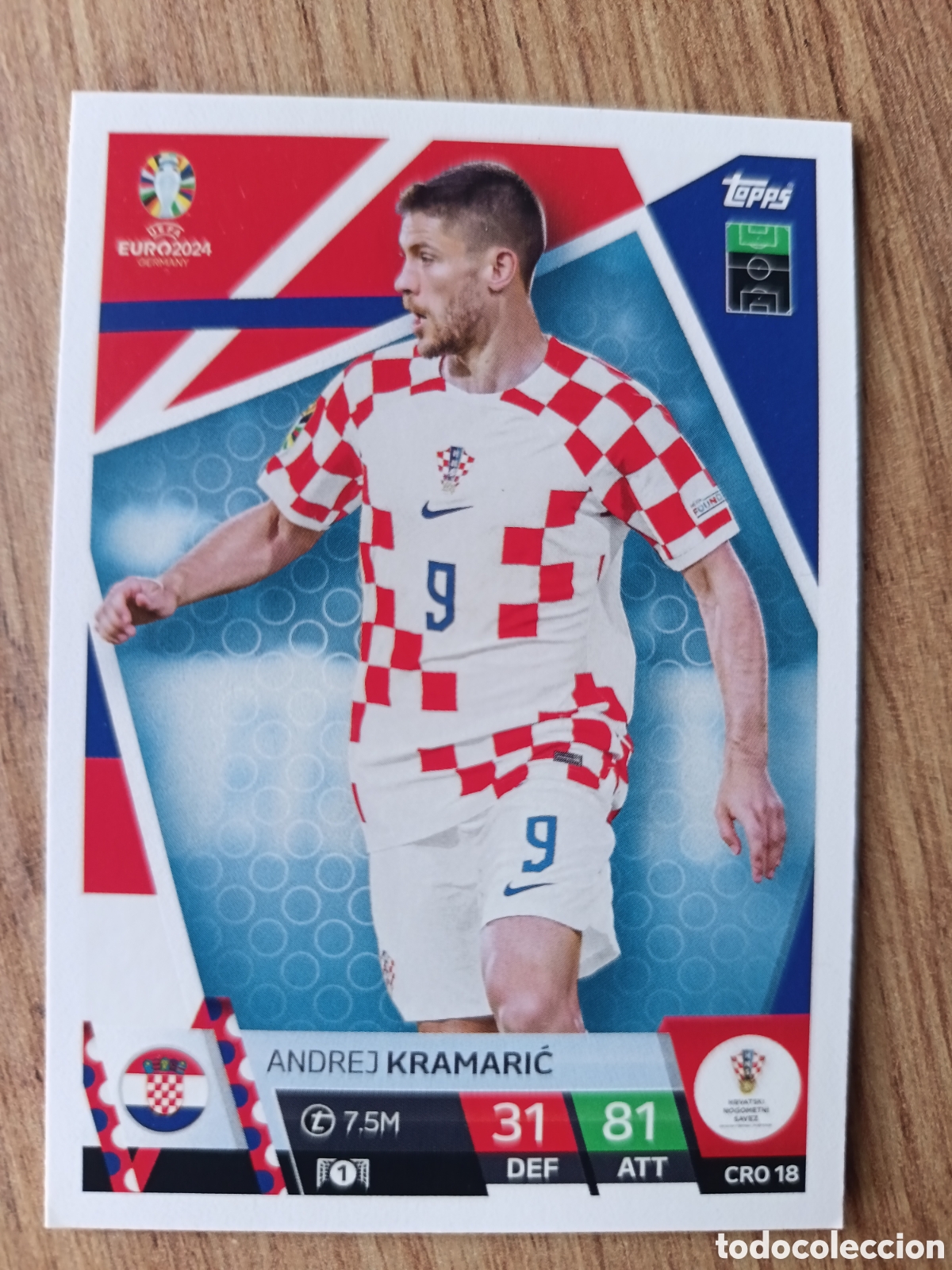 Cromos de f&uacute;tbol: 18 Kramaric TOPPS MATCH ATTAX UEFA EURO 2024 24 GERMANY EUROCOPA ALEMANIA